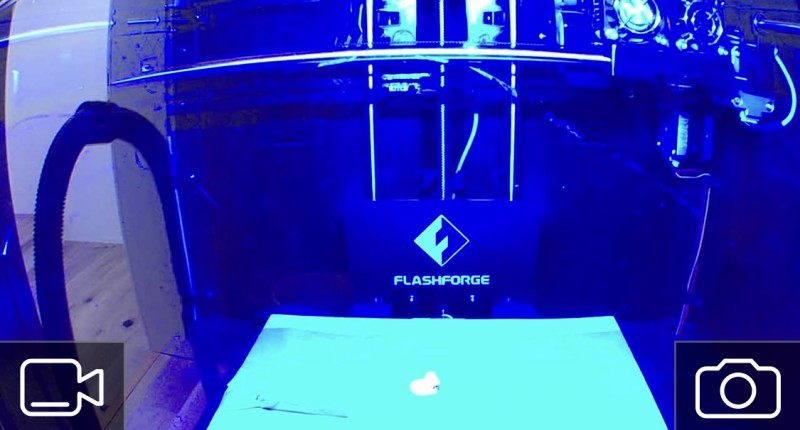 Image of the Flasforge Creator Pro taken by the mounted Blink Mini