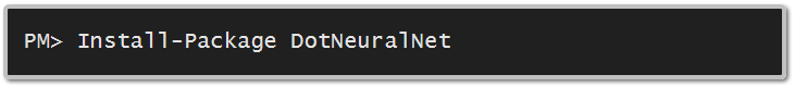 NuGet Gallery DotNeuralNet