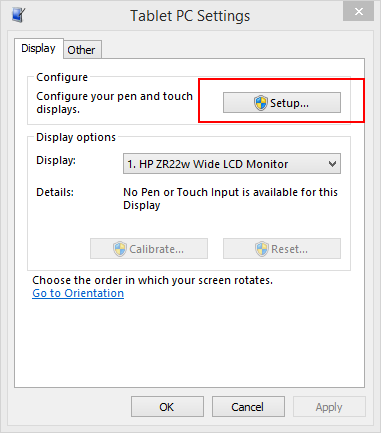 tablet pc settings