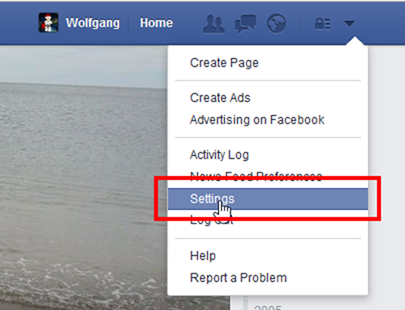 Open Facebook Settings