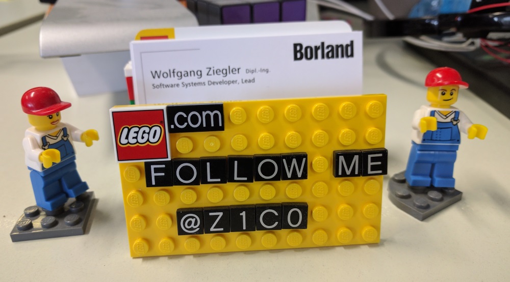 My LEGO business card holder