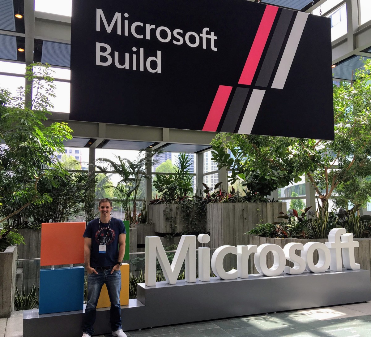 Yours truly at MSBuild registration