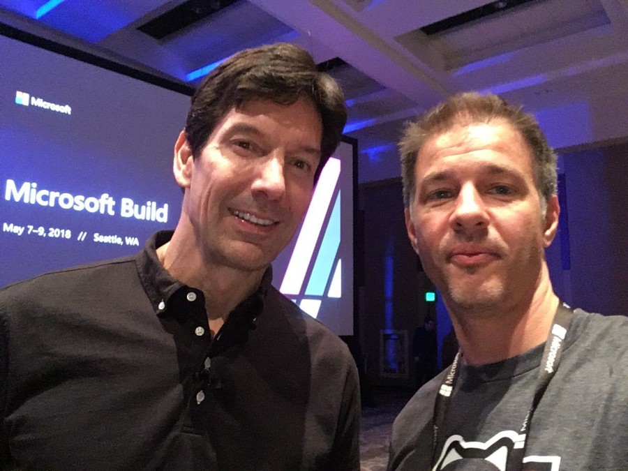 A selfie with Mark Russinovich