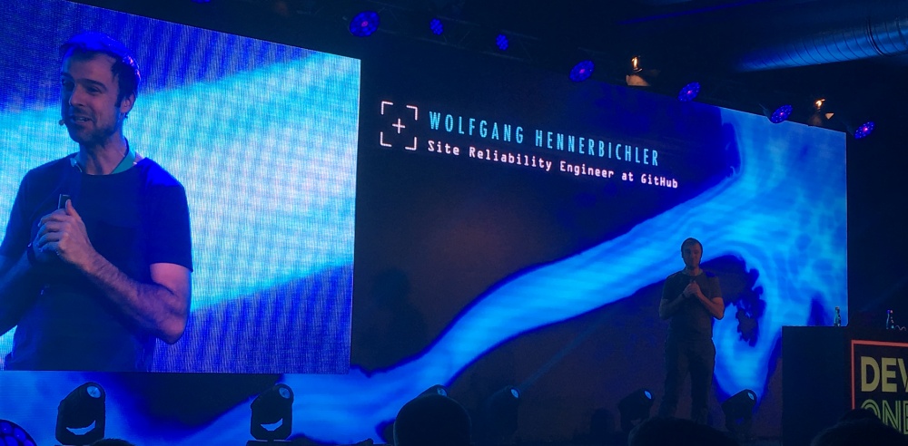 Wolfgang Hennerbichler on the DevOne stage