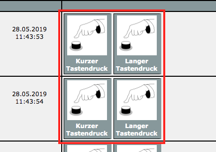 Trigger button events through the CCU2