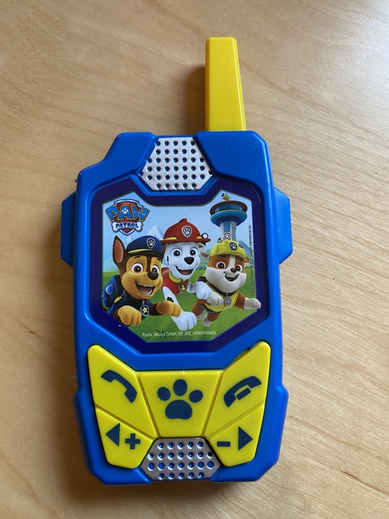 The Paw Patrol "Walkie Talkie" (before)