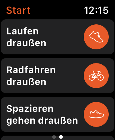 The Apple Watch Strava app