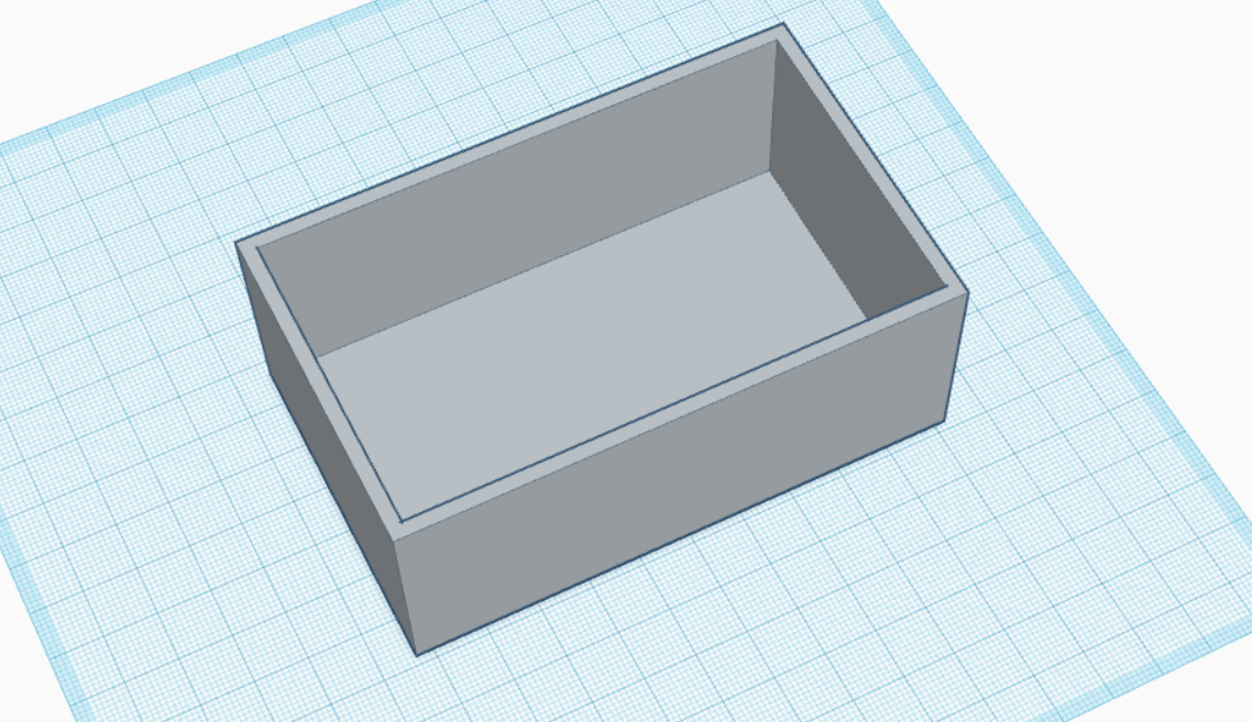 Tinkercad model of the ventilation shaft