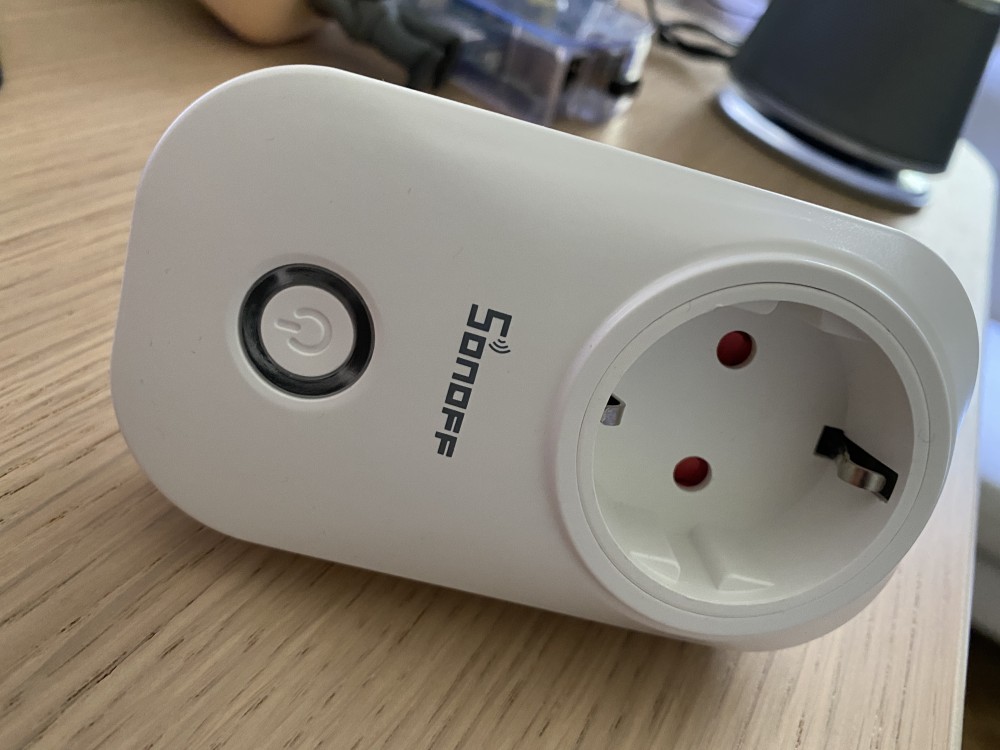 A Sonoff smart plug
