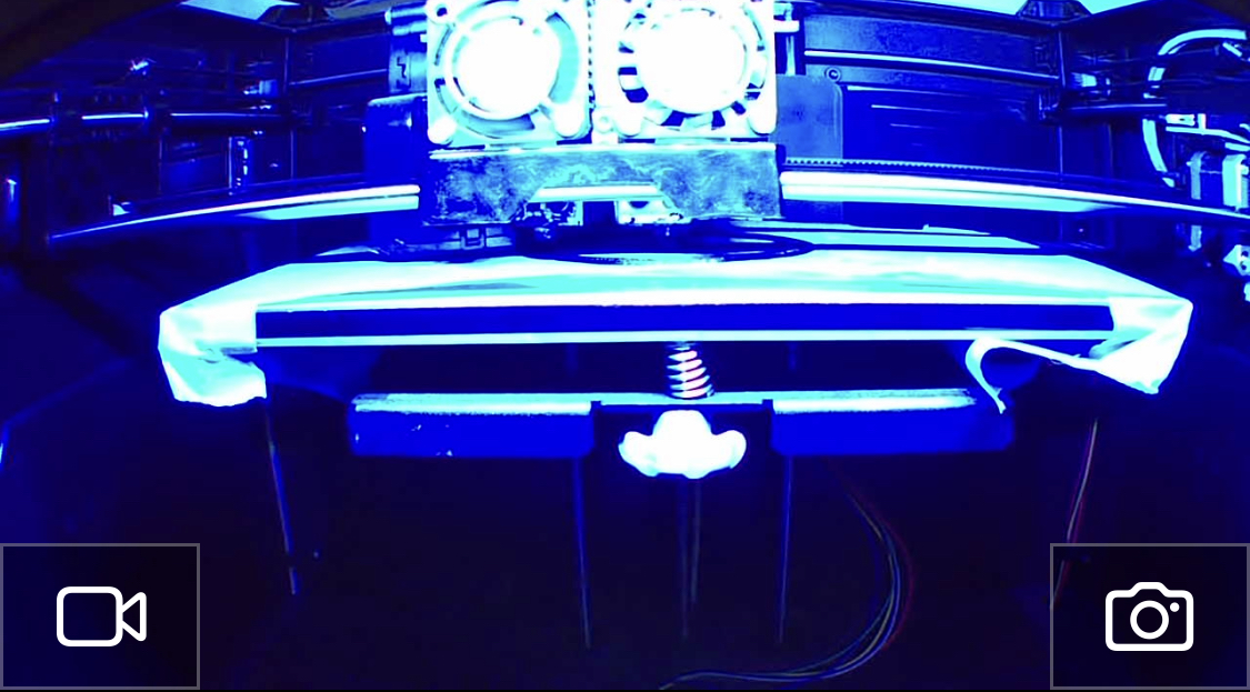 Monitoring a 3D print via camera