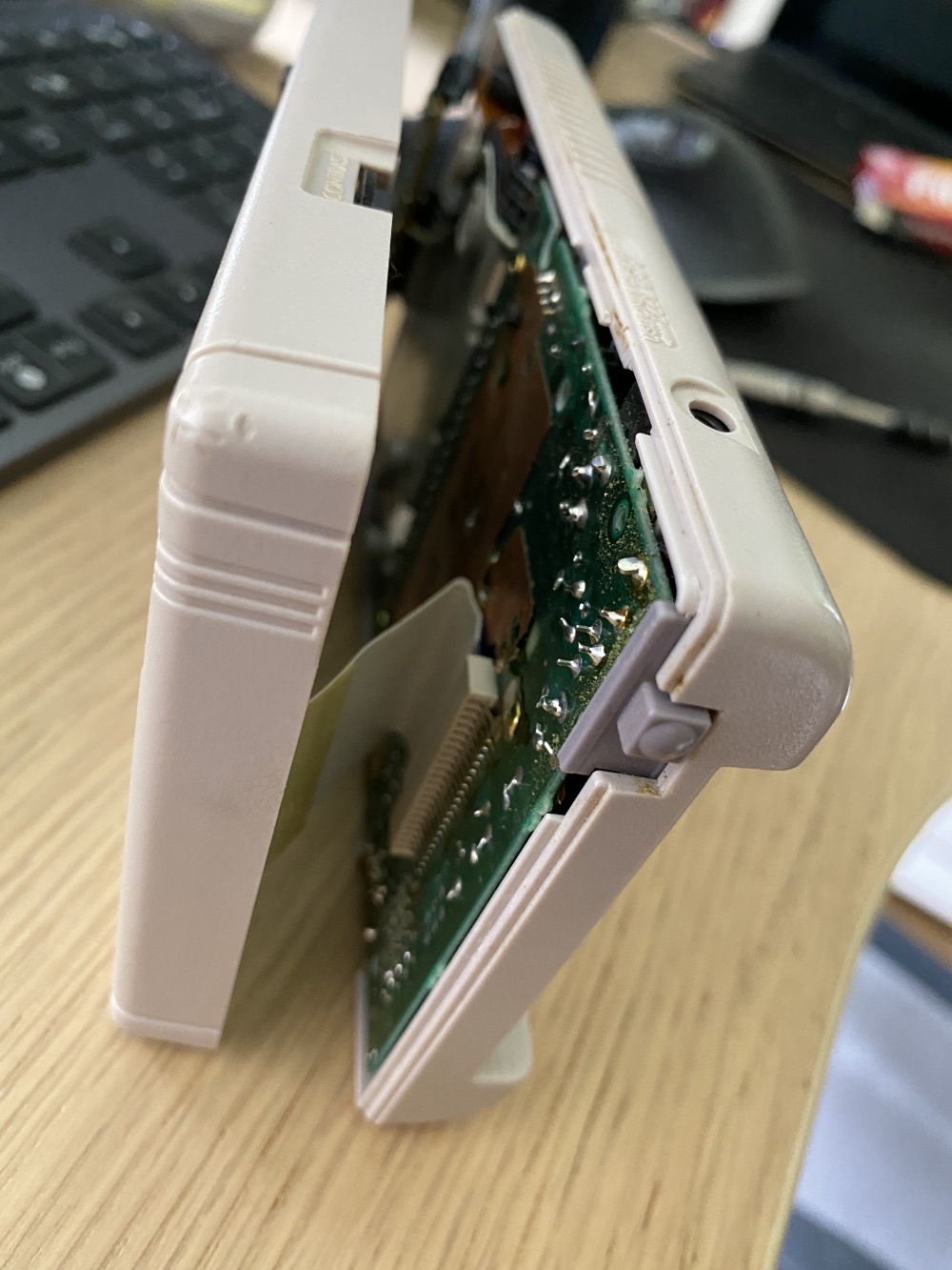 The Game Boy opened up