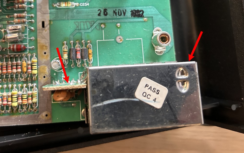 The RF box before removal