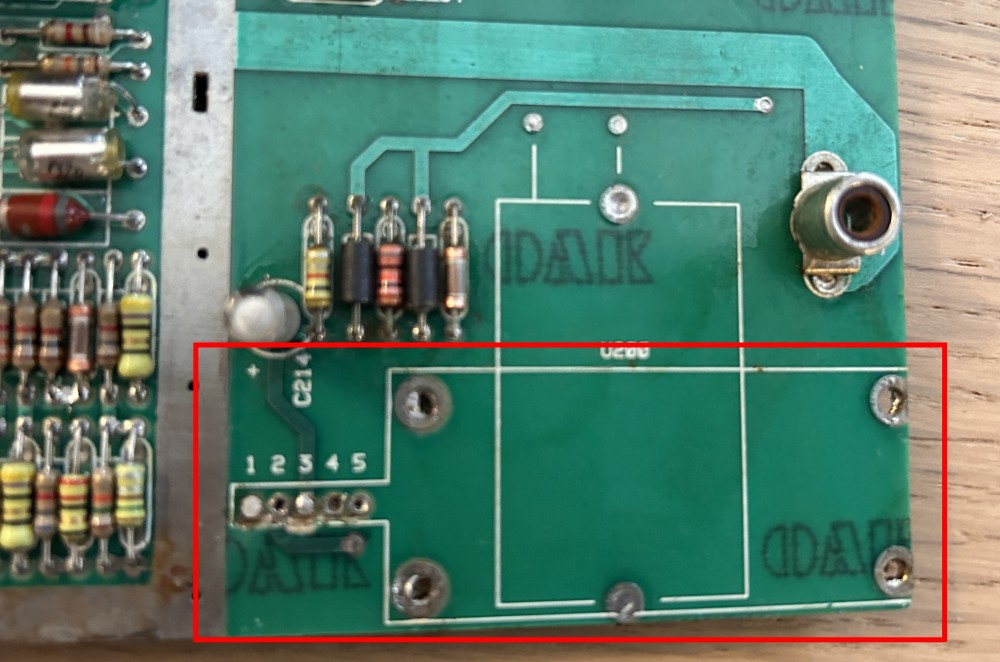 The RF box removed