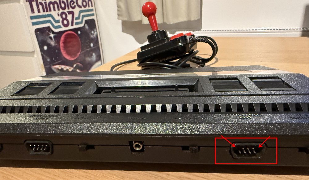 The joystick port is missing pins