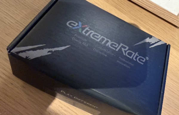 The eXtremeRate box with the replacement parts