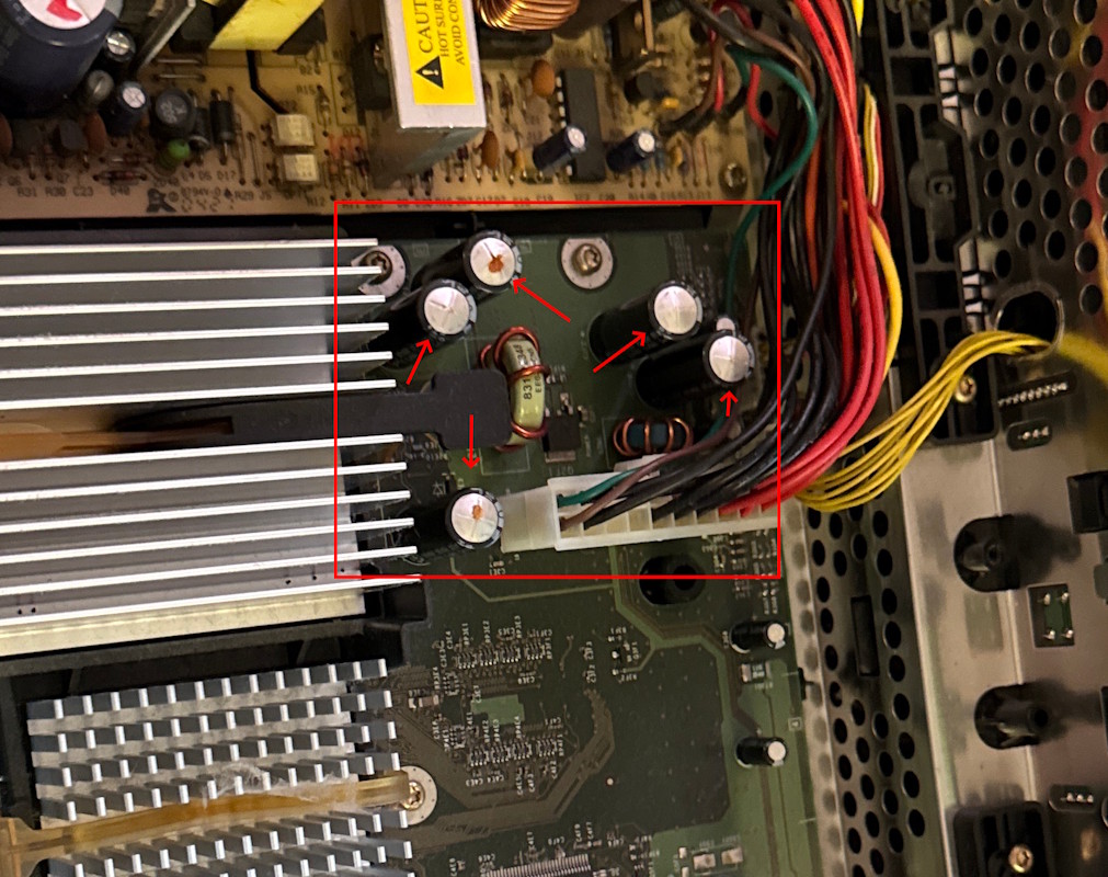 A suspicious set of capacitors