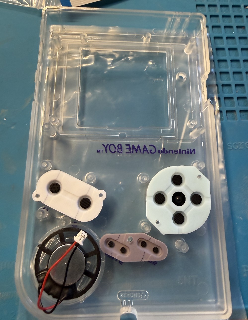 Buttons and speakers in the new shell